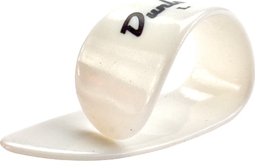 Jim Dunlop Thumbpick Plastic 9003 Pouce Large White (sachet De 12) - Plectrum - Main picture