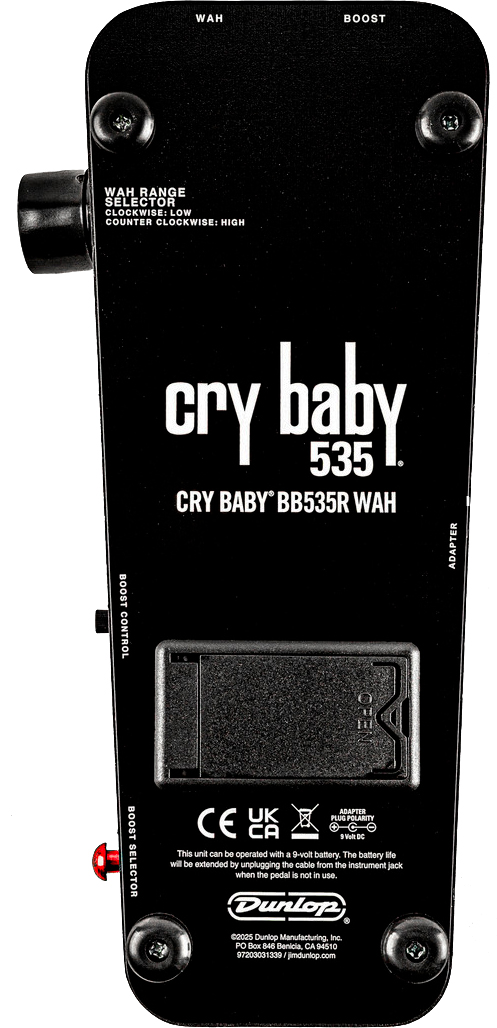 Jim Dunlop Cry Baby Bb535 Wah Reissue Bb535r - Compressor/sustain/noise gate effect pedaal - Variation 1