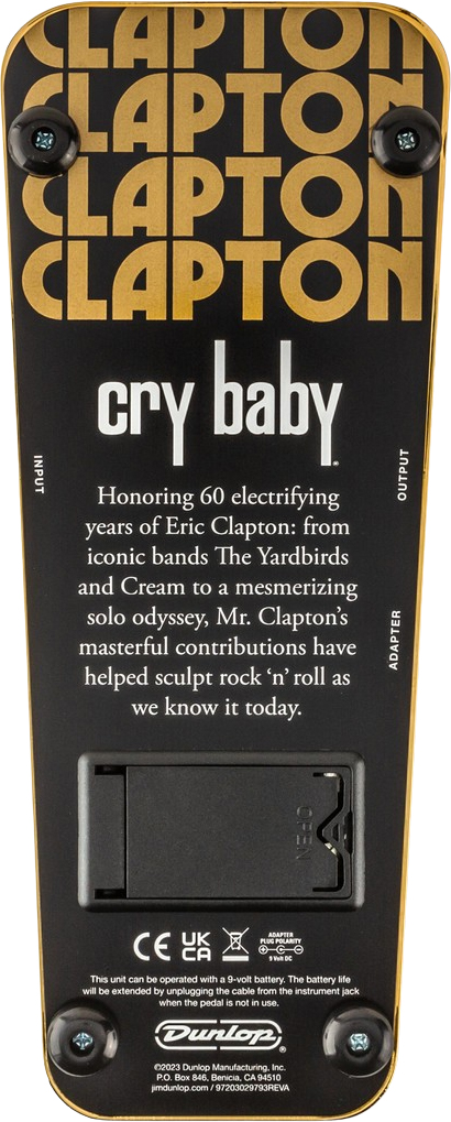 Jim Dunlop Eric Clapton Cry Baby Wah Ec95g Ltd - Wah/filter effectpedaal - Variation 5