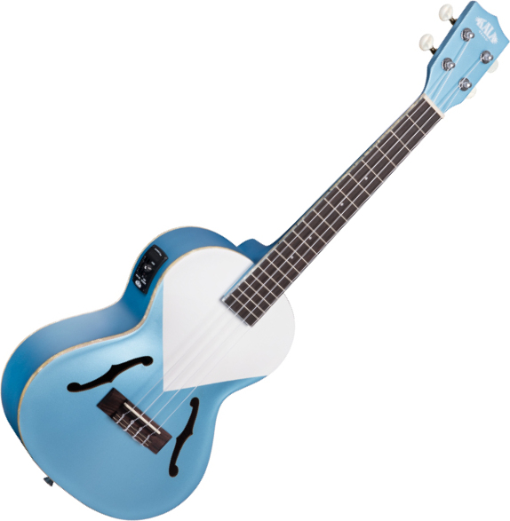 Kala Lake Shore Blue Archtop Tenor Avec Etui - Blue - Ukulele - Main picture