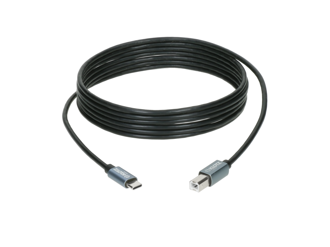 Klotz Usb 2.0 Câble Noir 5m, Plug C - Plug B / 480mb, 2.5w - Kabel - Variation 2