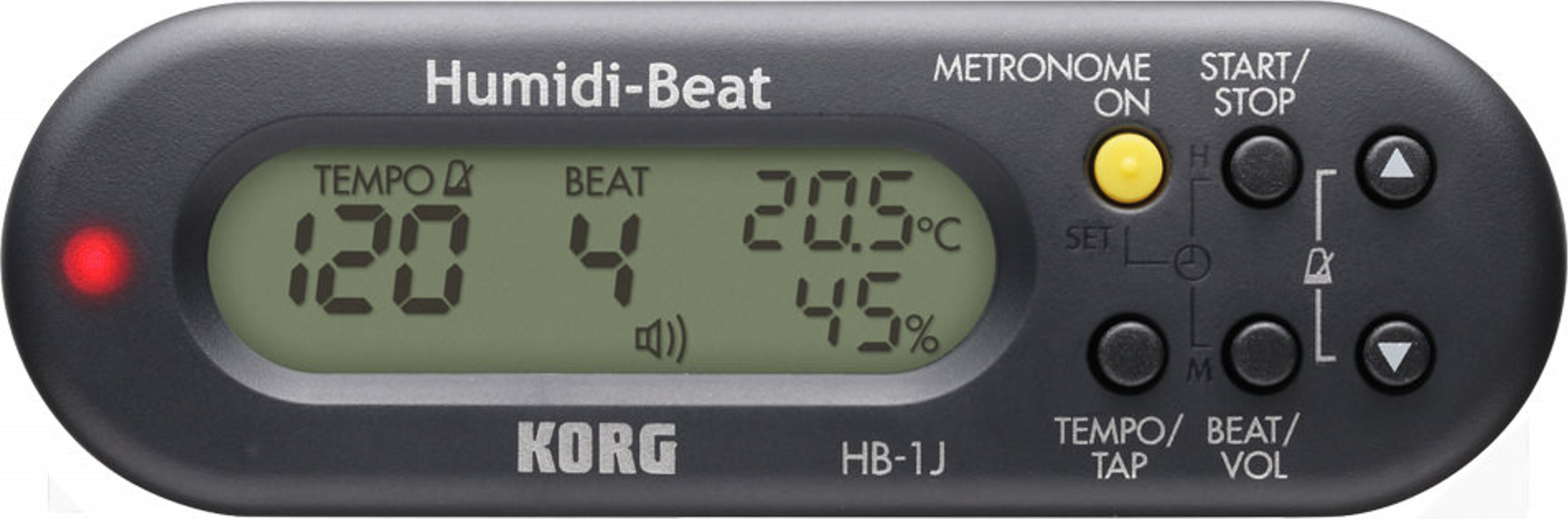 Korg Humidi-beat Metronome With Humidity Temperature Detector Black - Gitaarstemmer - Main picture