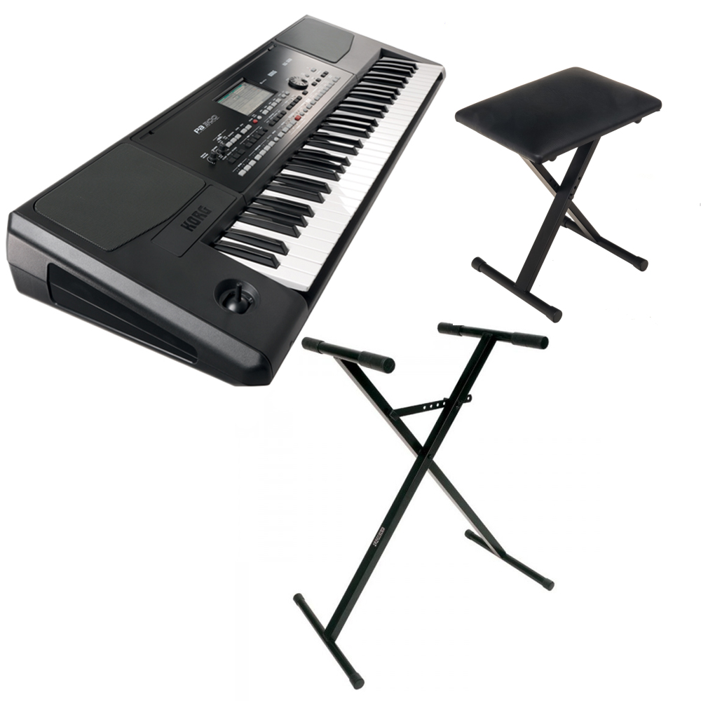 Korg Pa300 + Stand X + Banquette X - Synth & keyboard set - Variation 1