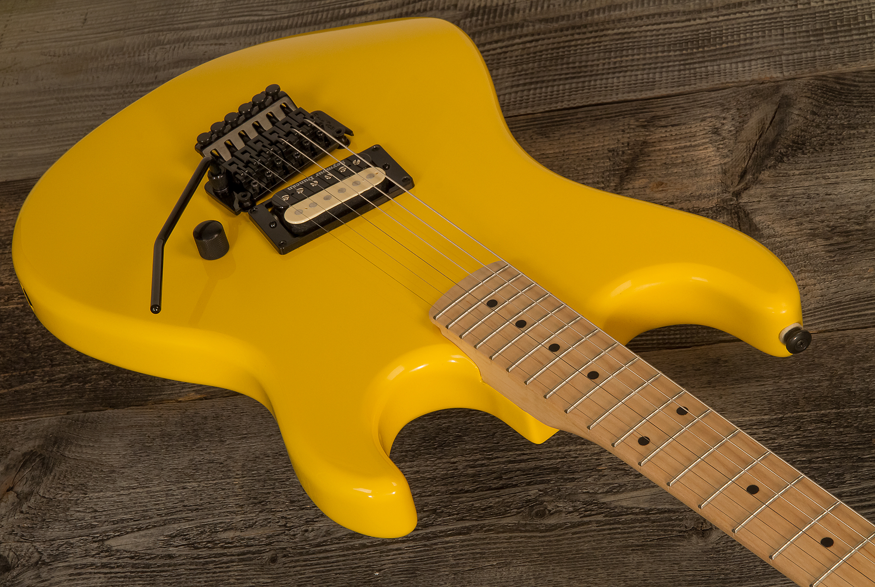 Kramer Baretta H Seymour Duncan Fr Mn - Bumblebee Yellow - Elektrische gitaar in Str-vorm - Variation 1