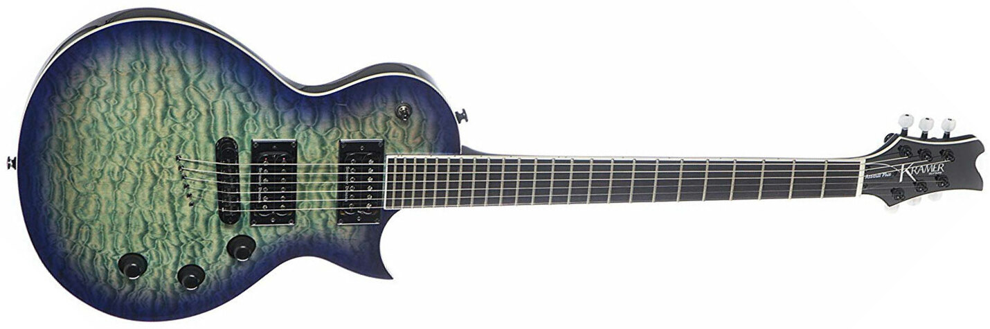 Kramer Assault 220 Plus 2h Seymour Duncan Ht Rw - Aquaburst - Enkel gesneden elektrische gitaar - Main picture