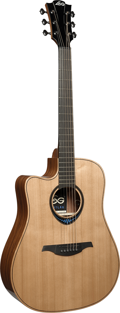 Lag Bluewave 2 Dreadnought Gaucher Cutawaysmart Guitar - Naturel - Elektro-akoestische gitaar - Variation 1