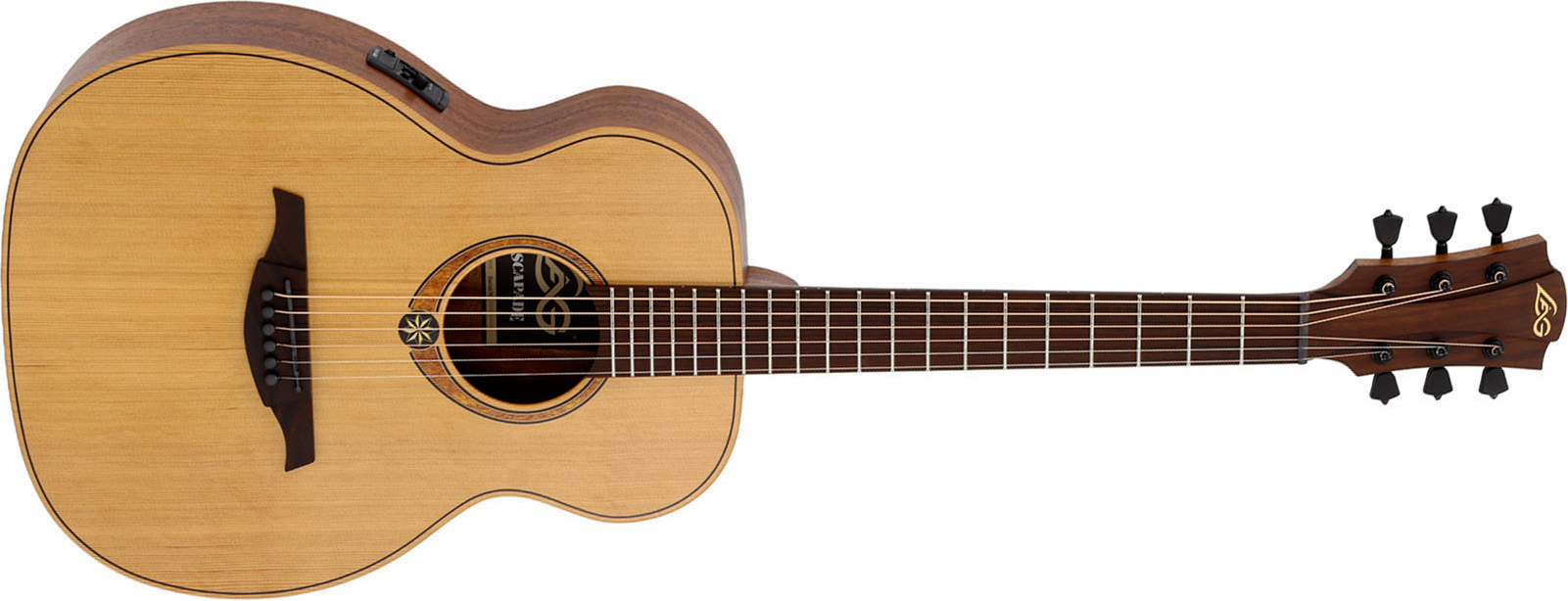 Lag Escapade Rce Travel Shsc Cedre Khaya Brb - Natural - Folk gitaar - Main picture