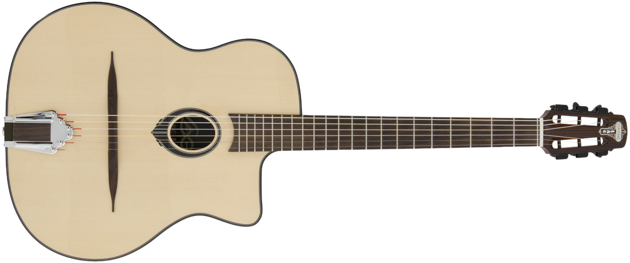 Lag Sl200 Solid Spruce + Housse - Natural - Gipsy gitaar - Main picture