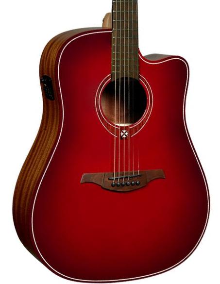 Volksgitaar Lag T-Red DCE Ltd - Red burst