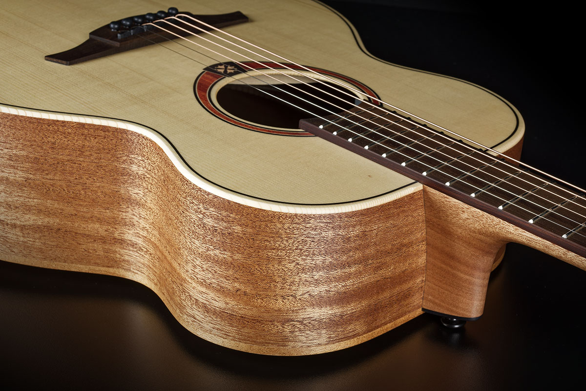 Lag T70te Travel Epicea Khaya Brb - Natural - Folk gitaar - Variation 3