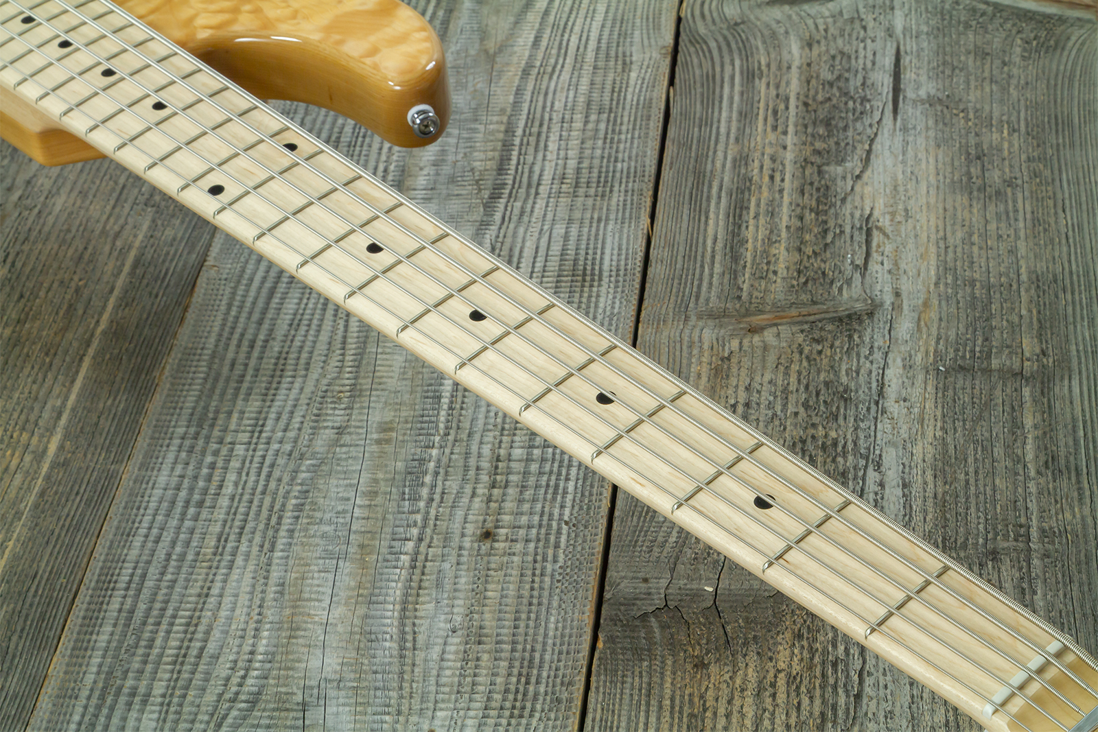 Lakland 55-02 Deluxe Qmt Skyline 5c Active Mn - Solid body elektrische bas - Variation 5