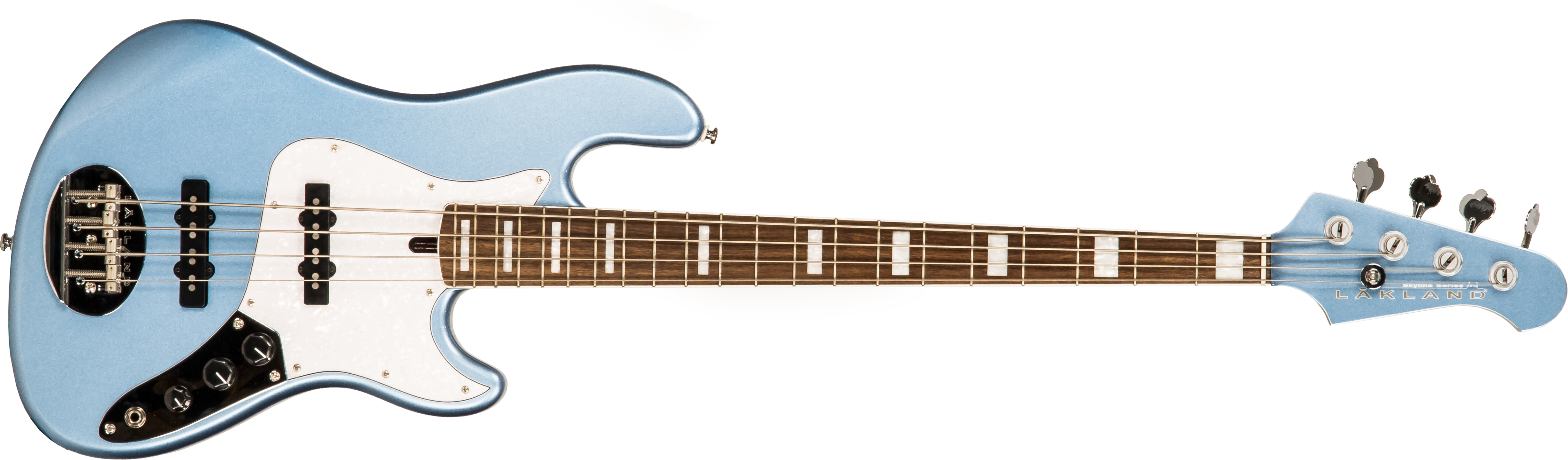 Lakland Darryl Jones Signature Dj4 Skyline Lau - Lake Placid Blue Metallic - Solid body elektrische bas - Main picture