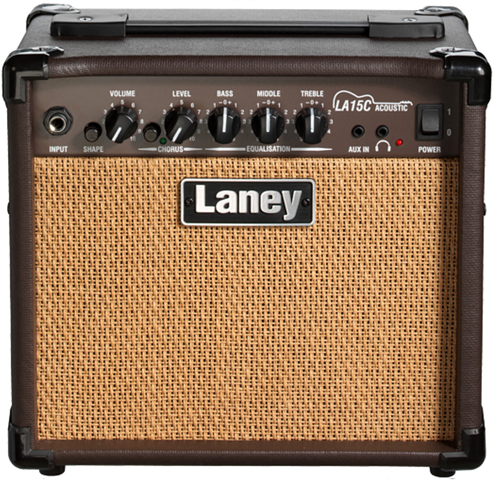 Laney La15c Acoustic Amplifier 15w 2x5 Brown - Combo voor akoestische gitaar - Main picture