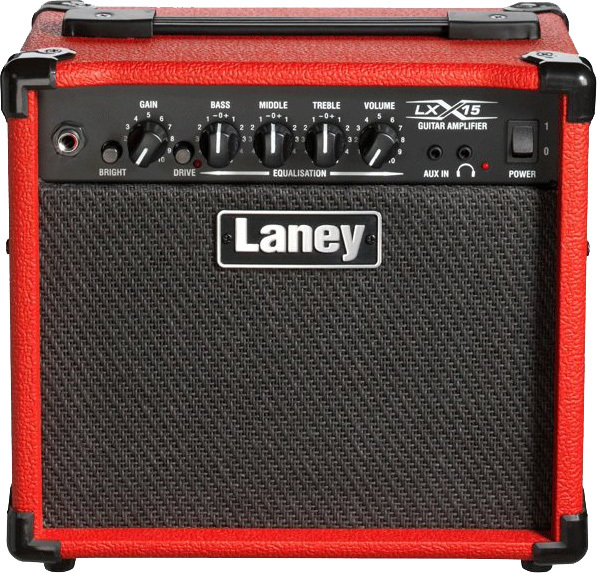 Laney Lx15 15w 2x5 Red 2016 - Combo voor elektrische gitaar - Main picture