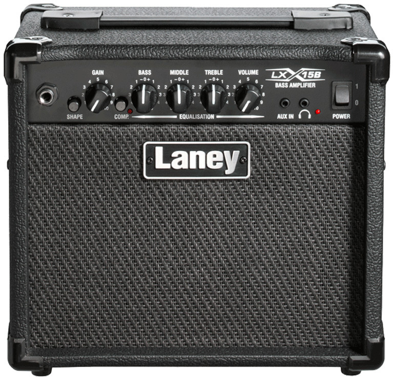 Laney Lx15b 15w 2x5 2016 Black - Combo voor basses - Main picture
