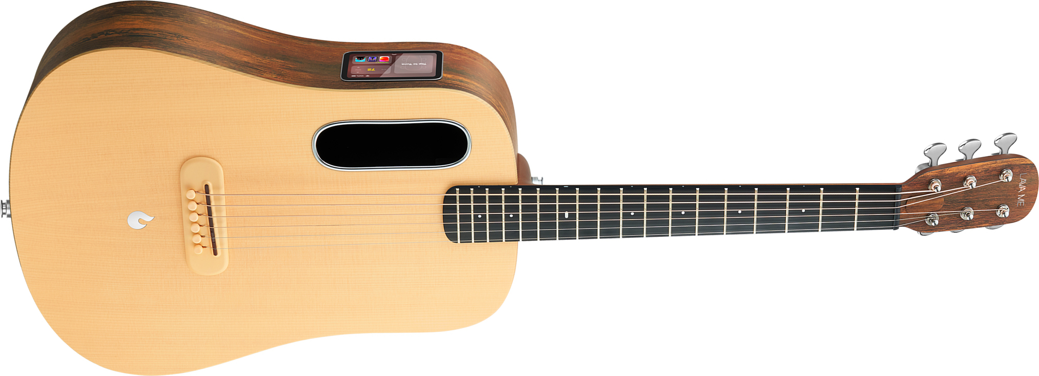 Lava Music Lava Me 4 Spruce 36 +lite Bag - Natural Hpl Woodgrain - Western reisgitaar - Main picture