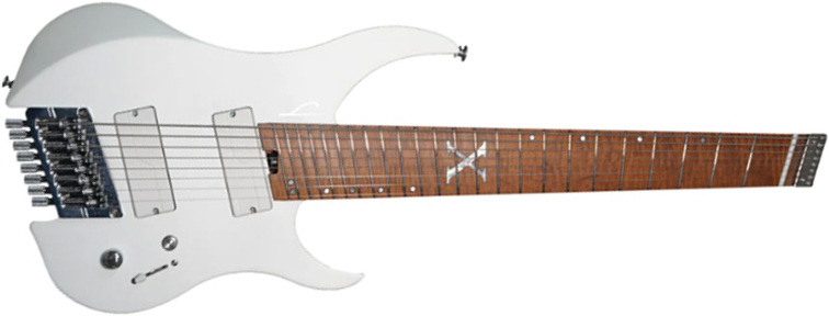 Legator Ghost G8a 10th Anniv. Jap 8c Multiscale 2h Fishman Fluence Modern Ht Mn - Alpine White - Multi-scale gitaar - Main picture