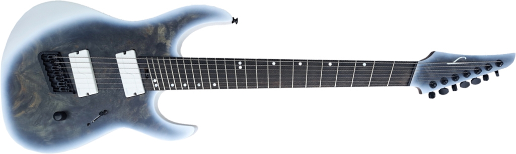 Legator Ninja N7fod Overdrive 7c Multiscale 2h Fishman Fluence Ht Eb - Black Ice - Multi-scale gitaar - Main picture