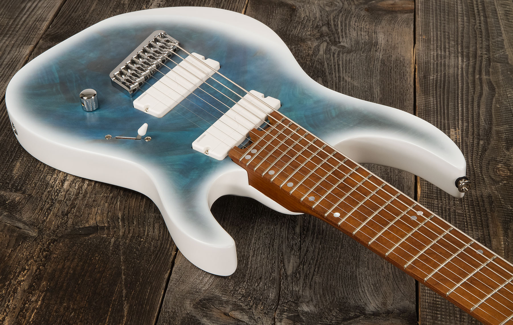 Legator Ninja N8fod Overdrive 8c Multiscale 2h Fishman Fluence Ht Mn - Arctic Blue - Multi-scale gitaar - Variation 1