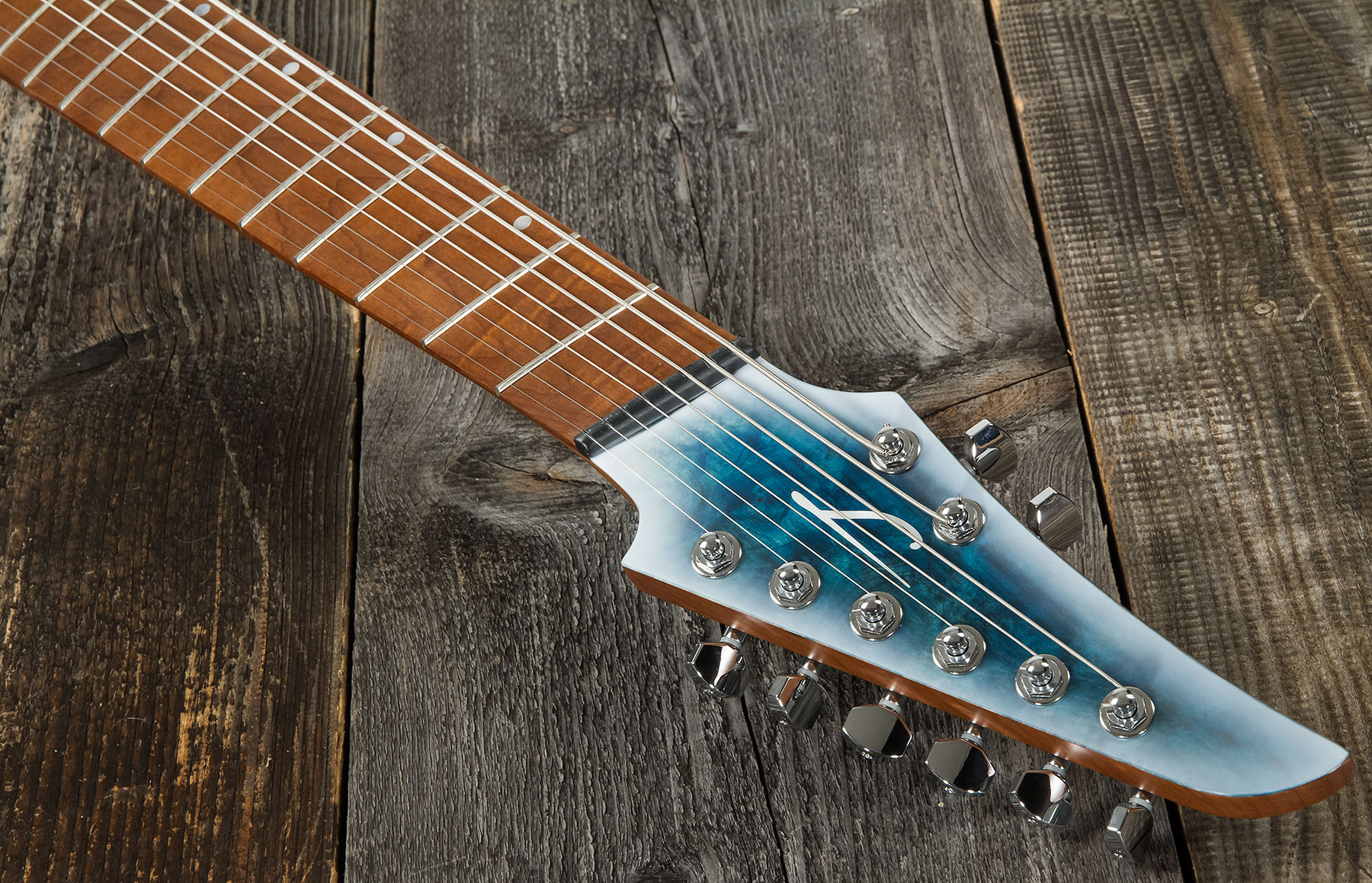 Legator Ninja N8fod Overdrive 8c Multiscale 2h Fishman Fluence Ht Mn - Arctic Blue - Multi-scale gitaar - Variation 4