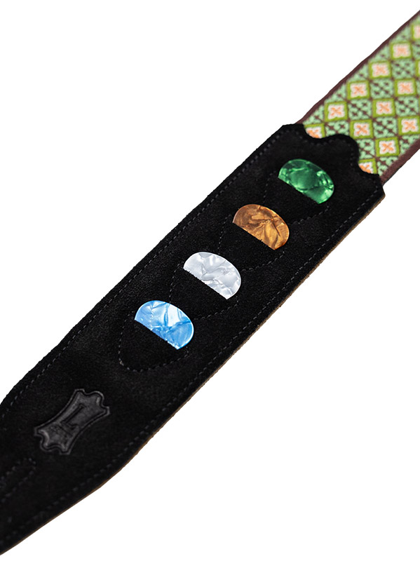 Levy's Courroie Tissu Avec Motifs Hootenany, 4 Portes Mediators, 5 Cm - Design 25 - Gitaarriem - Variation 1