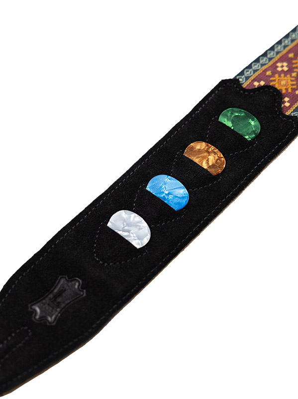 Levy's Courroie Tissu Avec Motifs Hootenany, 4 Portes Mediators, 5 Cm - Design 26 - Gitaarriem - Variation 2