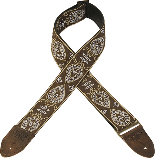 Levy's 5cm, Tissu Avec Motifs Hootenany, Dos Cuir - Design 024 - Toebehoren voor andere snaarinstrumenten - Main picture