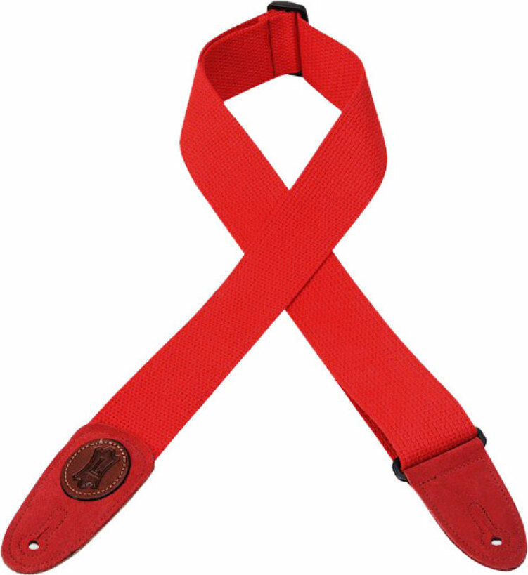 Levy's Mssc8-red Cotton Guitar Strap 2inc - Gitaarriem - Main picture