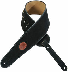 Gitaarriem Levy's MSS3-4-BLK Hand-Brushed Suede Leather Bass Guitar Strap