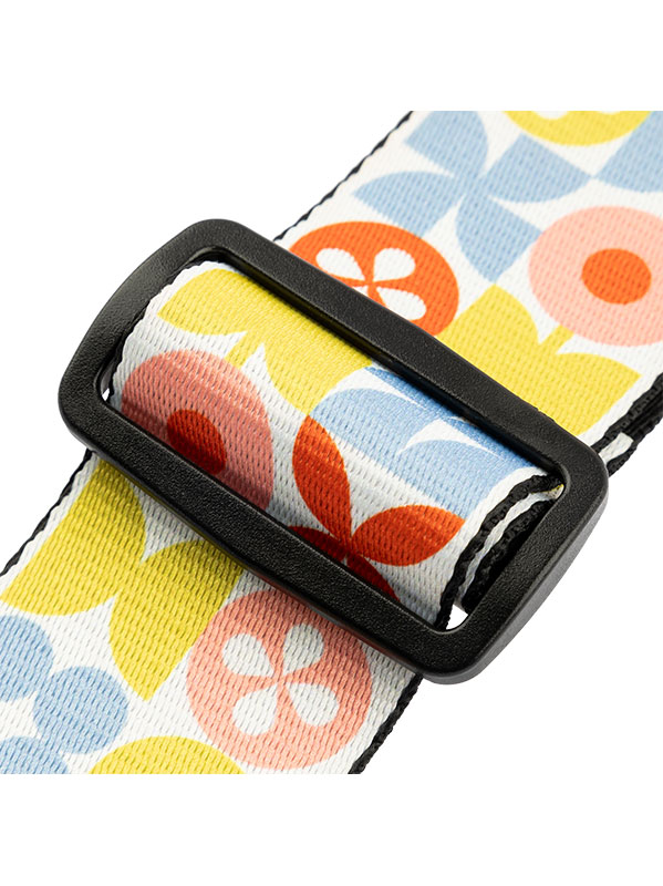 Levy's Mid Century Modern Series - 5 Cm Polyester, Retro Flower - Gitaarriem - Variation 1