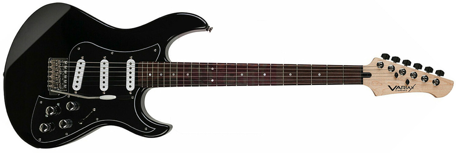 Line 6 Variax Standard Sss Trem Rw - Midnight Black - MIDI / Digital elektrische gitaar - Main picture