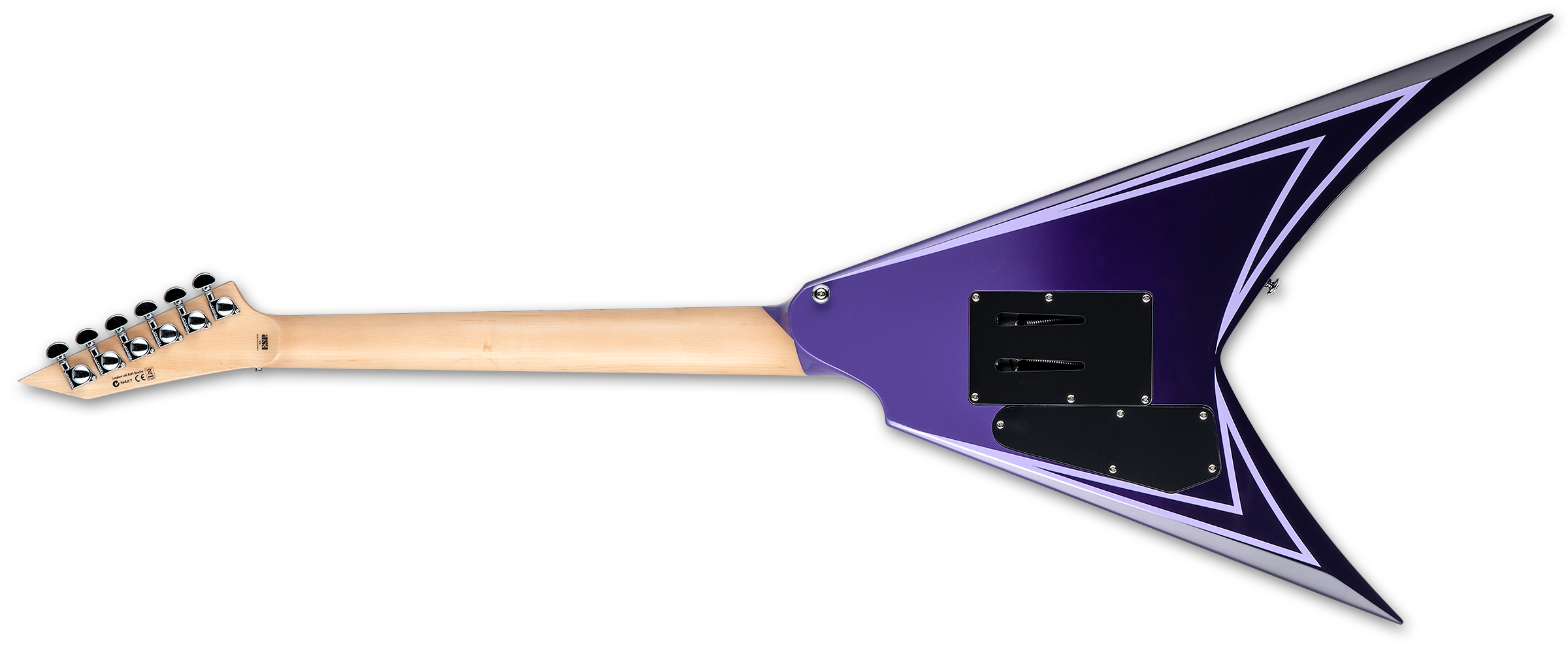 Ltd Alexi Laiho Hexed Signature H Fr Eb - Purple Fade W/ Pinstripes - Metalen elektrische gitaar - Variation 1
