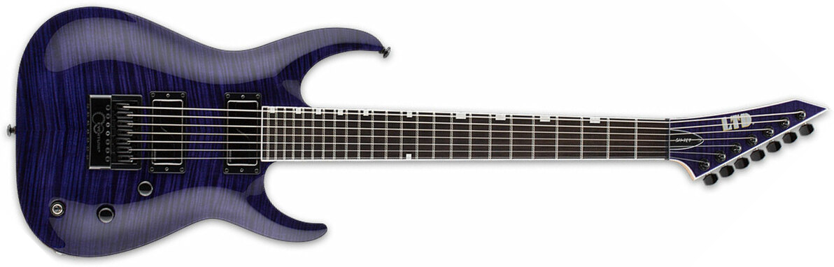 Ltd Brian Head Welch Sh-7 Evertune Signature 2h Fishman Fluence Ht Eb - See Thru Purple - Elektrische gitaar in Str-vorm - Main picture