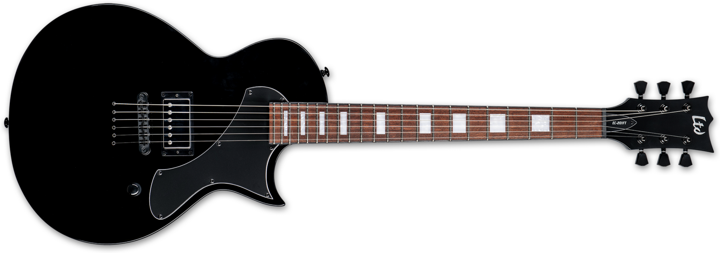 Ltd Ec-201 1h Ht Jat - Black - Metalen elektrische gitaar - Main picture