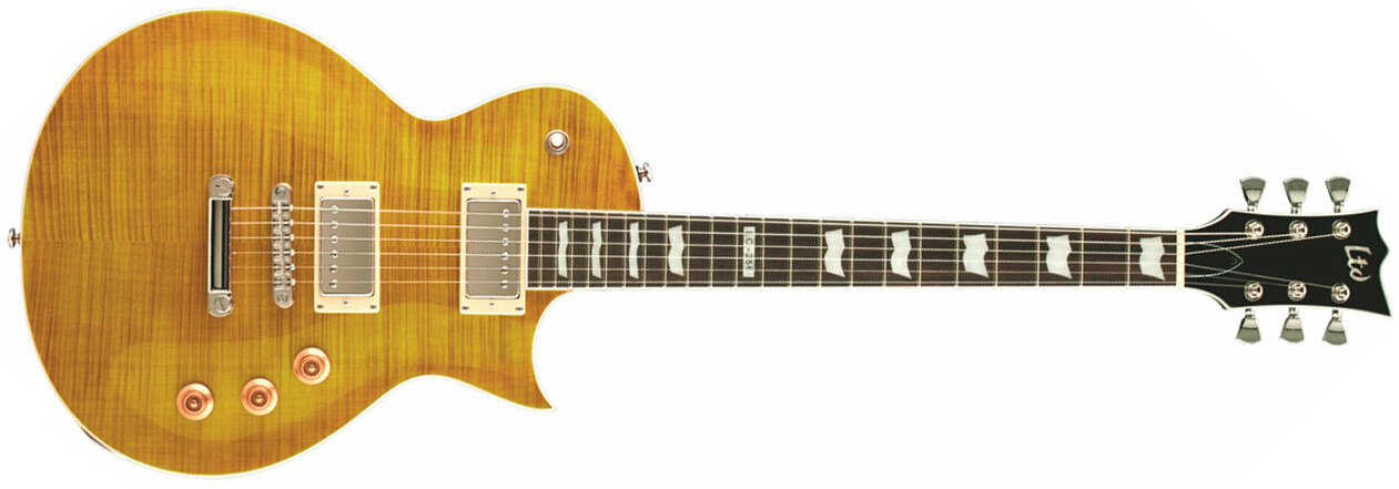 Ltd Ec-256fm Hh Ht Rw - Lemon Drop - Enkel gesneden elektrische gitaar - Main picture