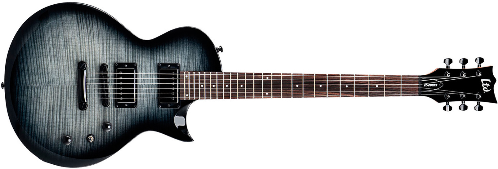 Ltd Ec200dx 2h Ht Rw - Charcoal Burst - Enkel gesneden elektrische gitaar - Main picture