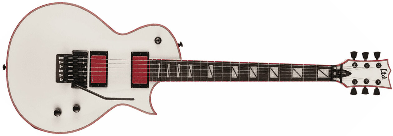 Ltd Gary Holt Gh-600 Signature Hh Fr Eb - Snow White - Single cut gitaar - Main picture