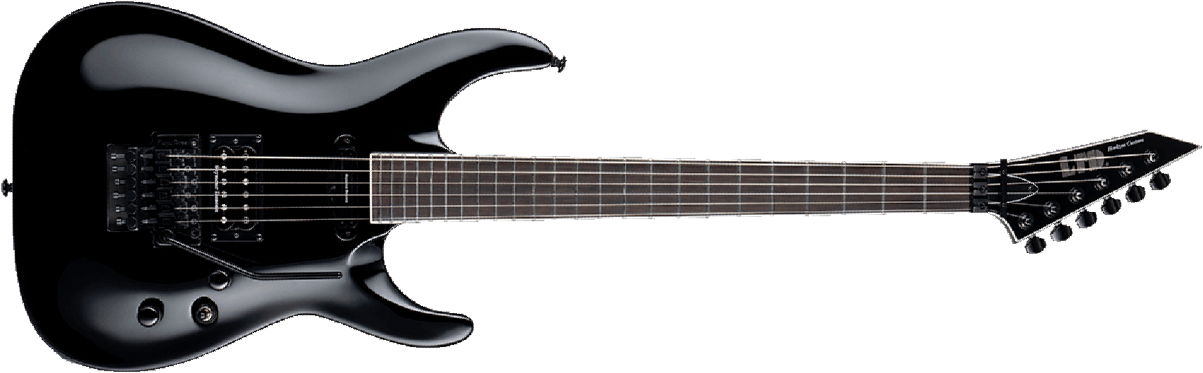Ltd Horizon Custom '87 Floyd Rose Hs Seymour Duncan Eb - Black - Metalen elektrische gitaar - Main picture