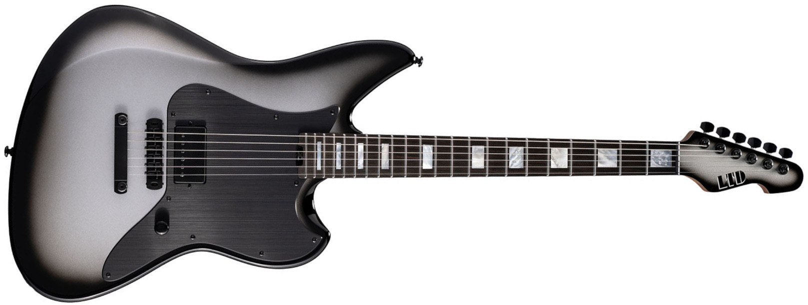 Ltd Jd-i Joe Duplantier Signature 1h Ht Eb - Silver Sunburst - Kenmerkende elektrische gitaar - Main picture