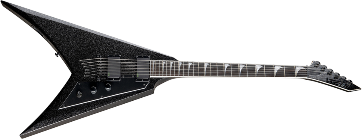 Ltd Kh-v 602 Kirk Hammett Signature Hh Ht Eb - Black Sparkle - Metalen elektrische gitaar - Main picture