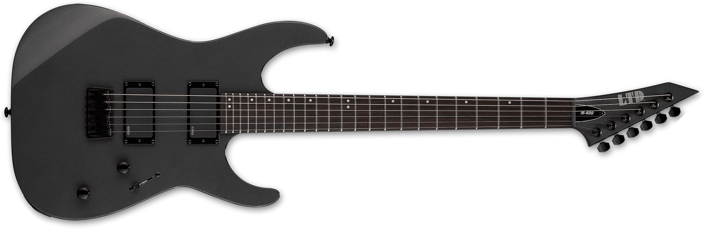 Ltd M400ht 2h Emg Ht Rw - Charcoal Metallic - Elektrische gitaar in Strat vorm - Main picture