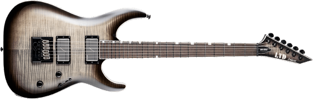 Ltd Mh-1000 Deluxe Evertune Fishman Hh Eb - Charcoal Burst - Metalen elektrische gitaar - Main picture