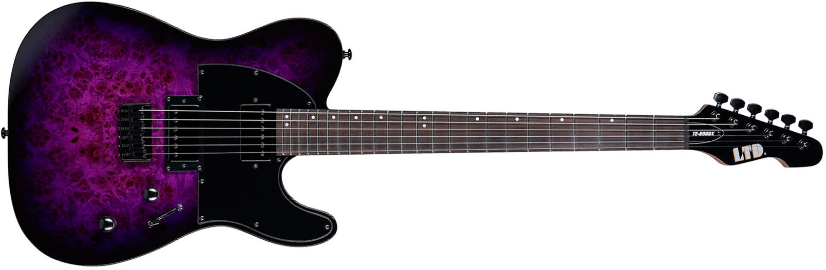 Ltd Te200dx 2h Ht Rw - Purple Burst - Televorm elektrische gitaar - Main picture