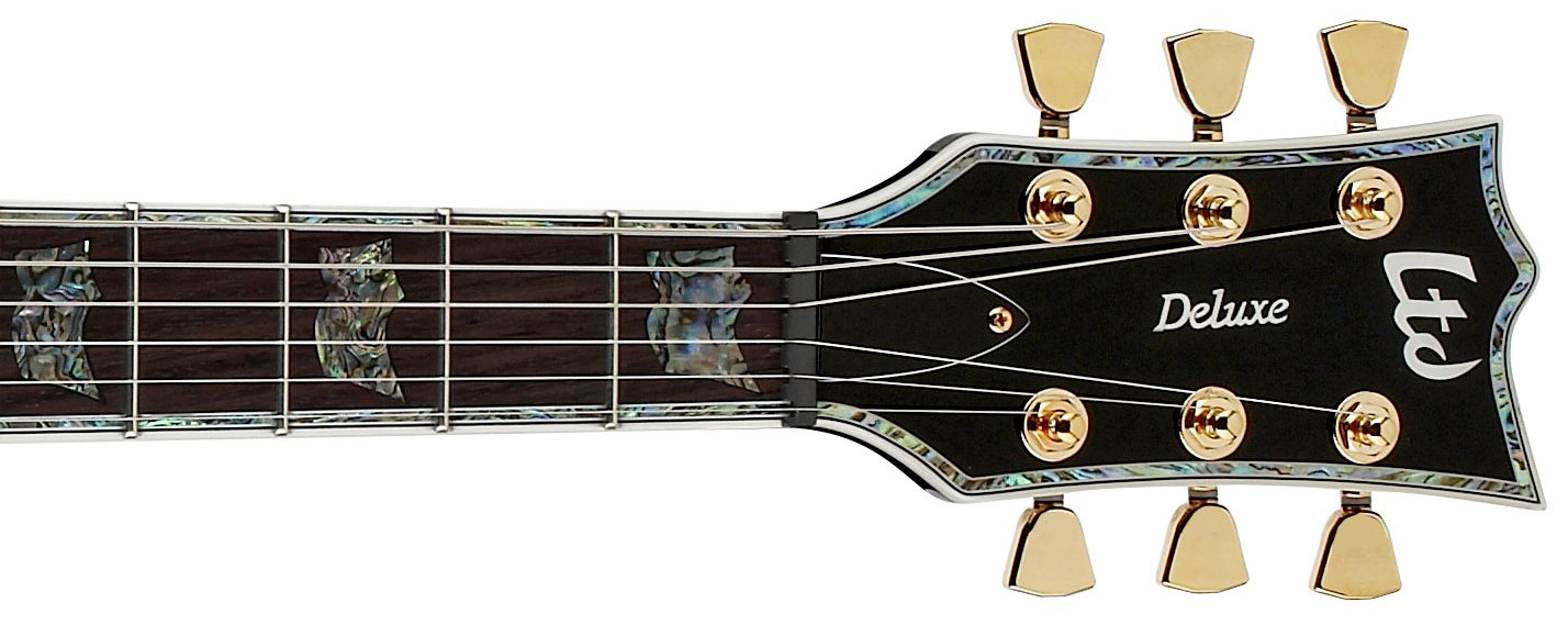 Ltd Ec-1000 Emg Blk - Black - Metalen elektrische gitaar - Variation 2
