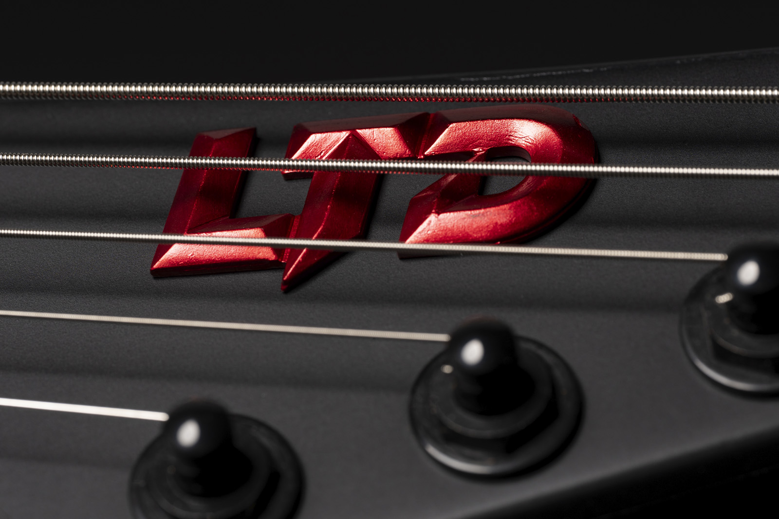 Ltd Exl-7 Black Metal Series 7-cordes Ht 1h Eb - Black Red Burst Satin - Metal elektrische gitaar - Variation 3