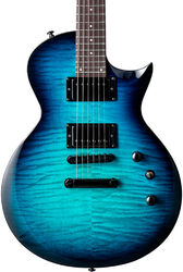 Enkel gesneden elektrische gitaar Ltd EC-200DX - blue burst