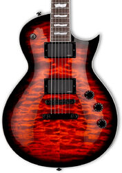 Single cut gitaar  Ltd EC-400QM - vintage burst