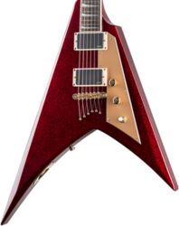 Metalen elektrische gitaar Ltd Kirk Hammett KH-V 602 - Red sparkle