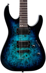 Elektrische gitaar in str-vorm Ltd M-200DX - blue burst