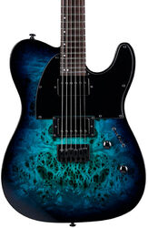 Televorm elektrische gitaar Ltd TE-200DX - blue burst